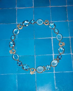 Mellerio Pierreries necklace, milky aquamarines, topaz and apatite