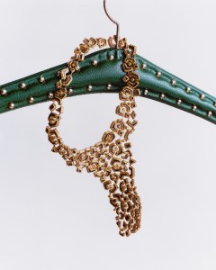 Chopard Haute Joaillerie collection necklace featuringyellow diamonds, orange diamonds, black diamonds and brown diamonds set in 18-karat yellow gold