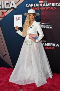 Nicque Robinson at Marvel Studios’ “Captain America: Brave New World” Premiere held at El Capitan Theatre on February 11, 2025 in Los Angeles, California.