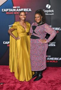 Sasheer Zamata, Nicole Byer at Marvel Studios’ “Captain America: Brave New World” Premiere held at El Capitan Theatre on February 11, 2025 in Los Angeles, California.