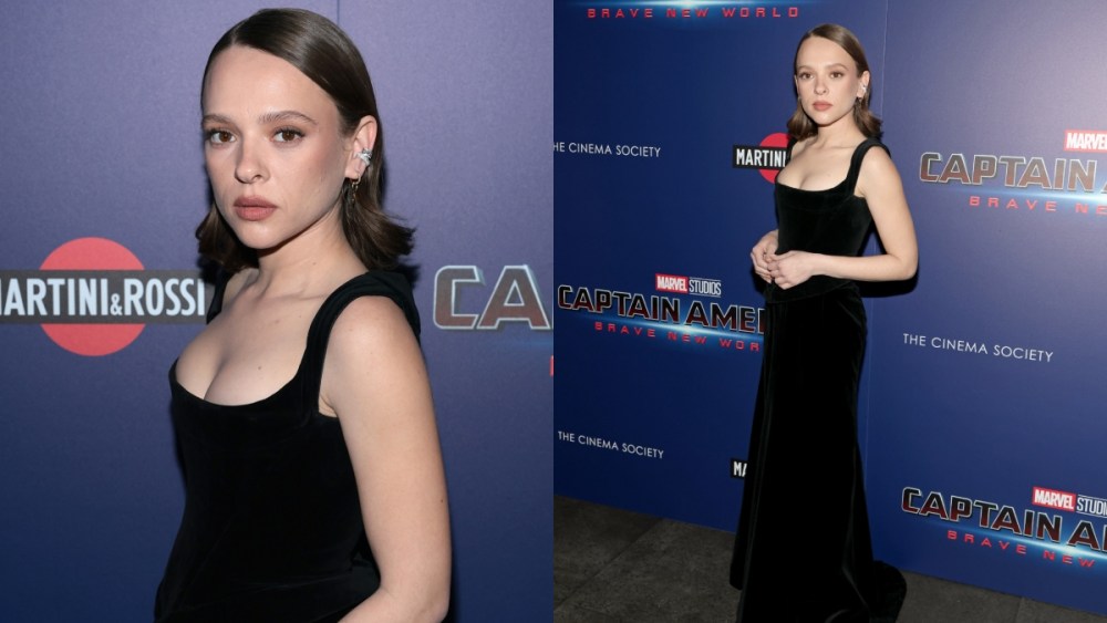 Shira Haas attends "Captain America: Brave New World" New York Screening on February 13, 2025 in New York City.