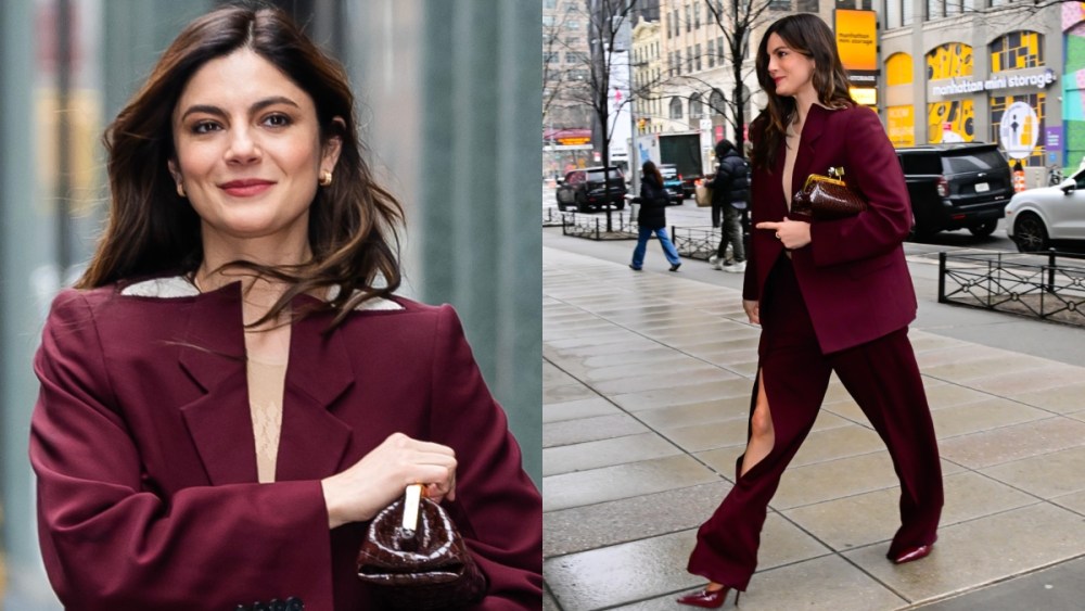 Monica Barbaro is seen in SoHo on February 13, 2025 in New York City.