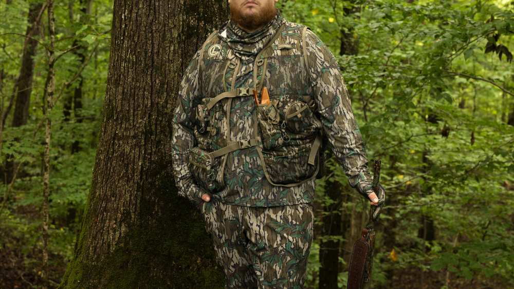 Luke Combs in pieces from his new collection with Columbia Sportswear