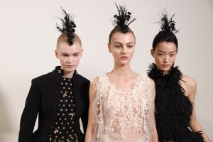 Backstage at Christian Dior Spring 2025 Couture