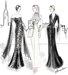 "Iconic decades of the New York woman — strong, intelligent and effortlessly fashionable. She exudes style, yet always wears the clothes with confidence, never allowing the clothes to wear her.” - Dennis Basso