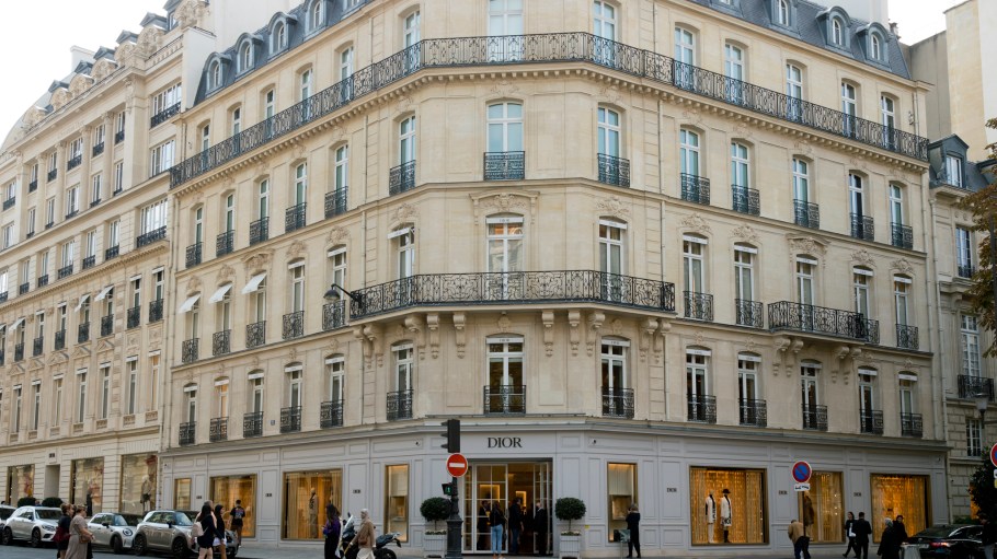 The Dior store on Avenue Montaigne in Paris