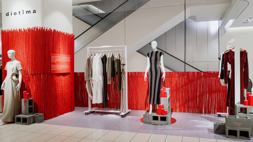 The Diotima pillar on the third floor of Nordstrom NYC.