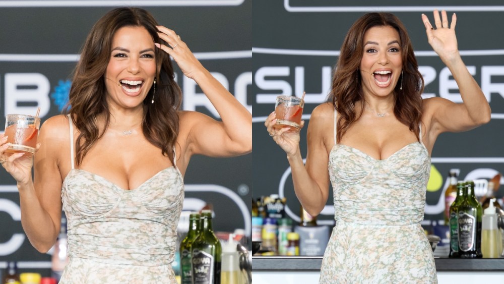 Eva Longoria at the 2025 South Beach Wine & Food Festival on Feb. 23 in Miami, Camilla and Marc, florals