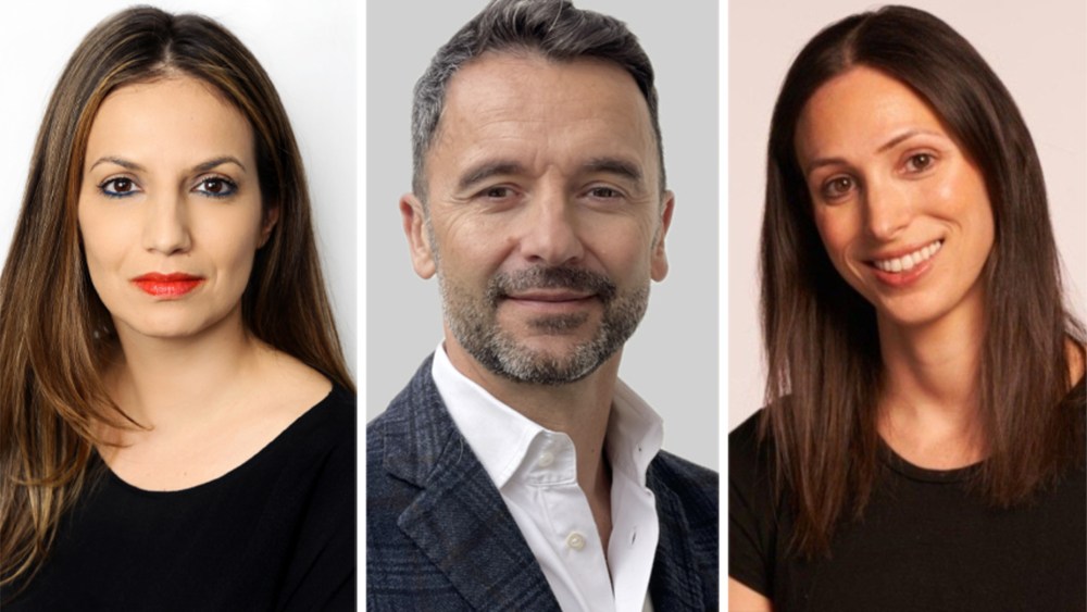 From left: Anna Vorrias, Arnaud Goullin and Mallory Goodman.