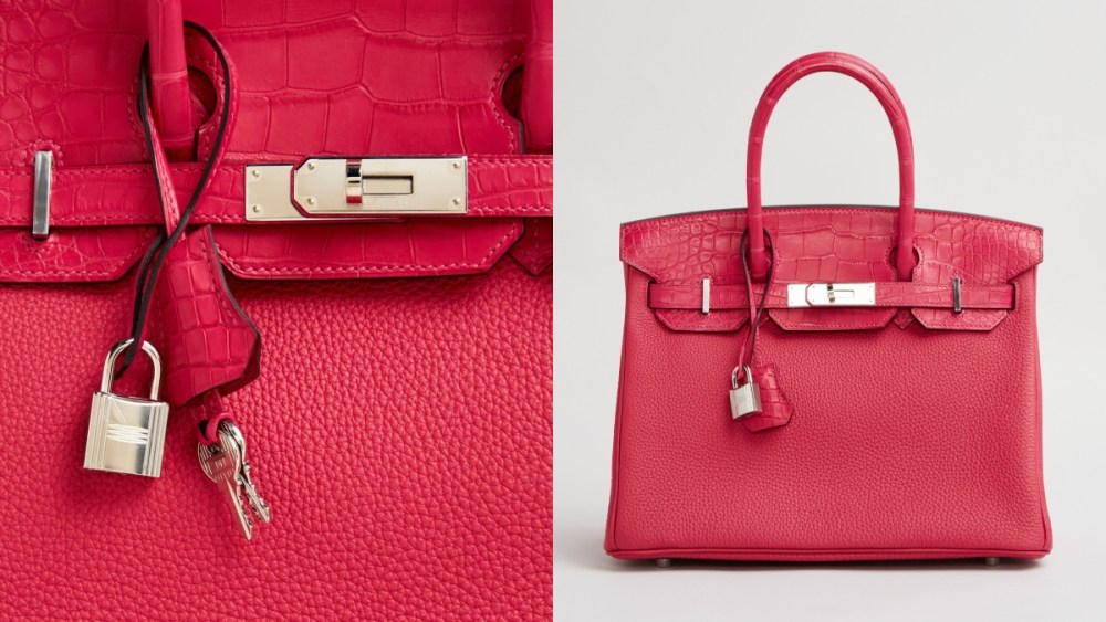 Hermès Framboise Matte Alligator Birkin, handbag, auction, Julien's