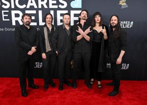 guest, Mario Duplantier, Joe Duplantier at the 67th GRAMMY Awards held at the Crypto.com Arena on February 2, 2025 in Los Angeles, California.