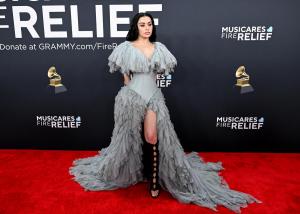 Charli XCX at the 67th GRAMMY Awards held at the Crypto.com Arena on February 2, 2025 in Los Angeles, California.