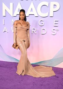 Pepi Sonuga at the 56th NAACP Image Awards held at the Pasadena Civic Auditorium on February 22, 2025 in Los Angeles, California.