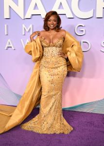 Miluana Jackson at the 56th NAACP Image Awards held at the Pasadena Civic Auditorium on February 22, 2025 in Los Angeles, California.