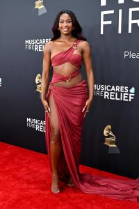 Coco Jones at the 67th GRAMMY Awards held at the Crypto.com Arena on February 2, 2025 in Los Angeles, California.