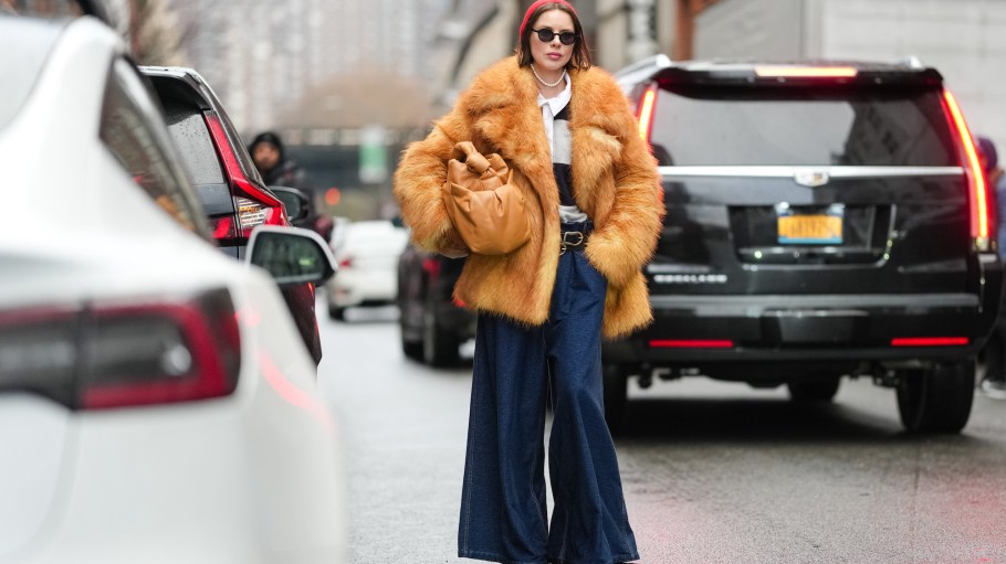 Wide-leg and baggy jeans are part of Candiani's 2025 forecast.