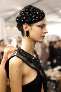 Backstage at the Giorgio Armani Privé Spring 2025 Couture