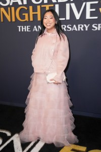 Awkwafina at SNL50: The Anniversary Special at 30 Rockefeller Plaza on February 16, 2025 in New York, New York.