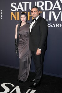 Lady Gaga, Michael Polansky at SNL50: The Anniversary Special at 30 Rockefeller Plaza on February 16, 2025 in New York, New York.