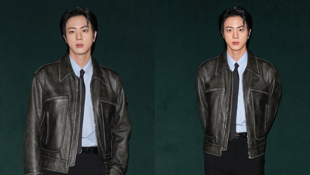 Jin attends Gucci's fall 2025 fashion show on Feb. 25 in Milan.
