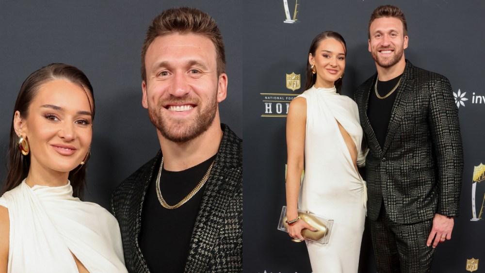 Kristin Juszczyk, Kyle Juszczyk at the 14th Annual NFL Honors held at Saenger Theatre on February 06, 2025 in New Orleans, Louisiana.