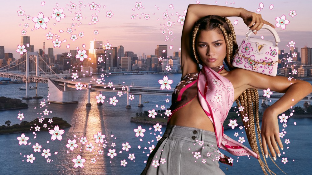 Zendaya in the Louis Vuitton x Murakami campaign