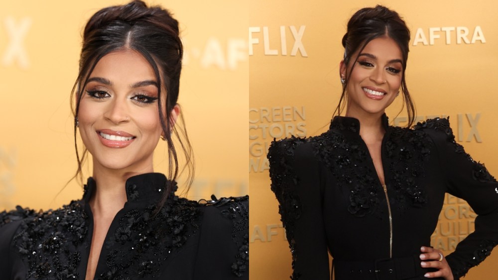 Lilly Singh at the 2025 Screen Actors Guild Awards on Feb. 23 in Los Angeles, red carpet