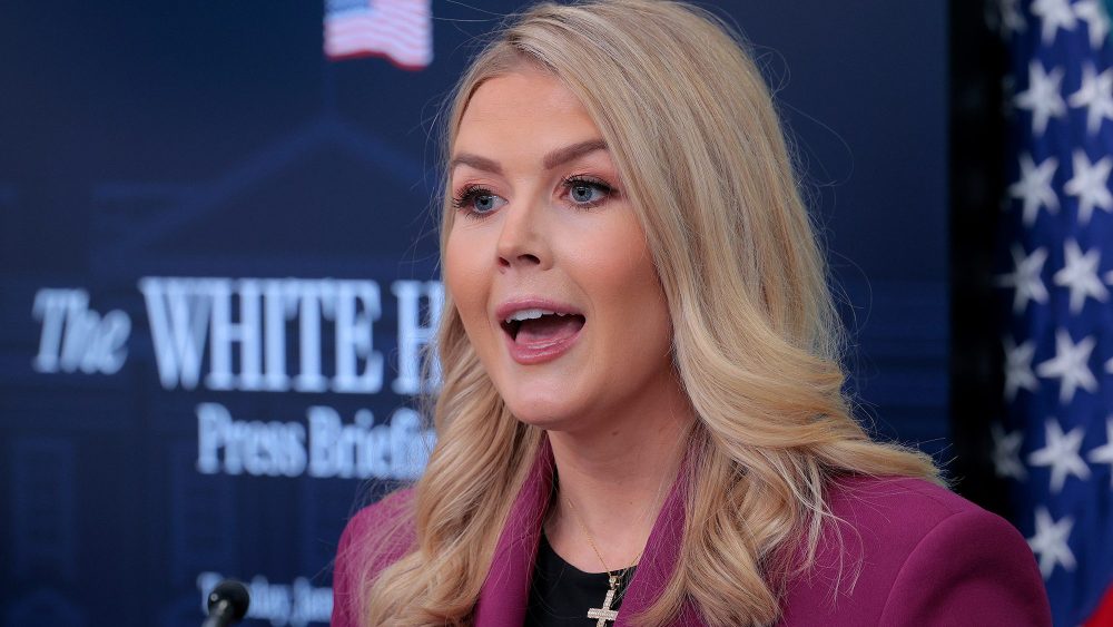 White House press secretary Karoline Leavitt, Republican makeup, TikTok trend