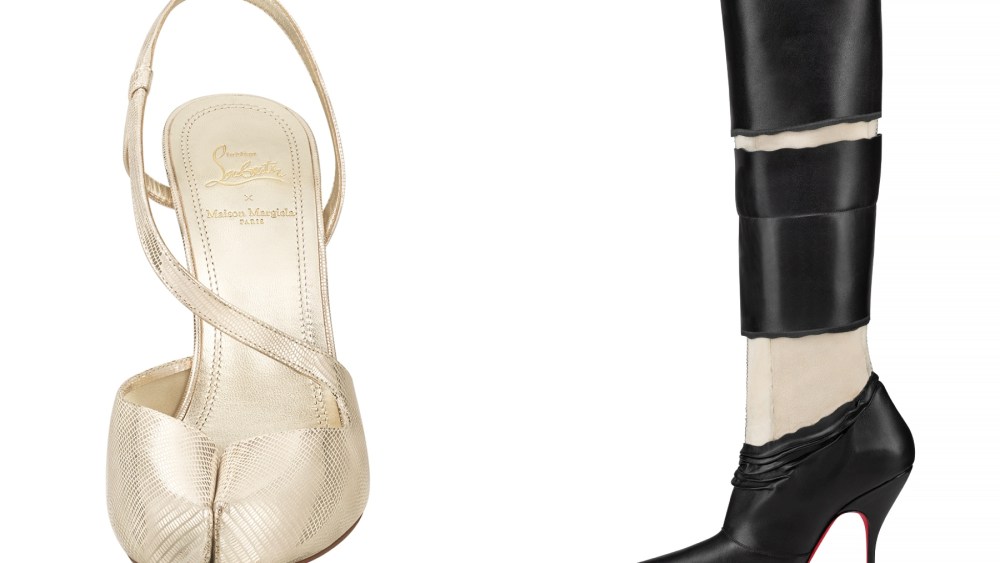 The Loubiella and Xrismarteen shoes featured in the Maison Margiela x Christian Louboutin collection.