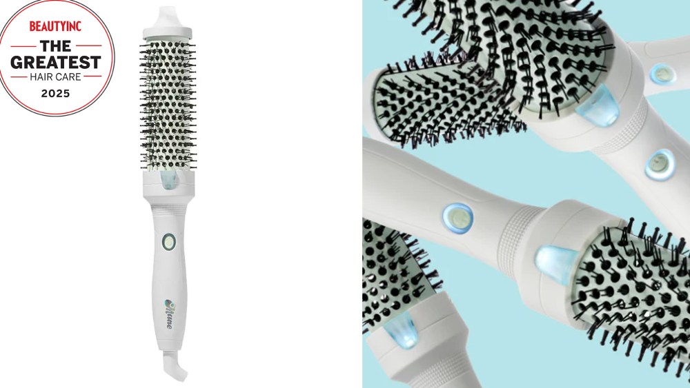 Mane thermal brush on a white background