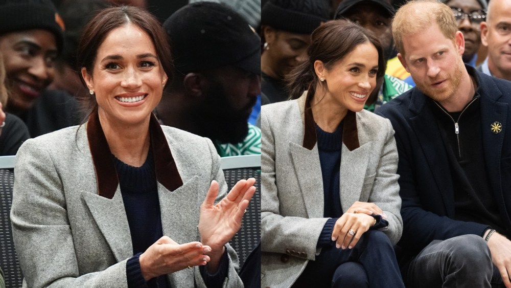 Meghan, Duchess of Sussex and Prince Harry, Duke of Sussex during day one of the 2025 Invictus Games on Feb. 9 in Vancouver, Dôen, Veronica Beard, Cartier, Princess Diana