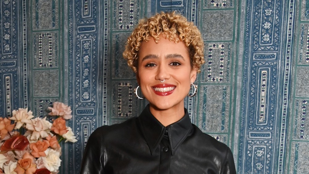 Nathalie Emmanuel attends an exclusive screening of "Bridget Jones: Mad About the Boy" with Renée Zellweger at The Soho Hotel on January 31, 2025 in London, England.