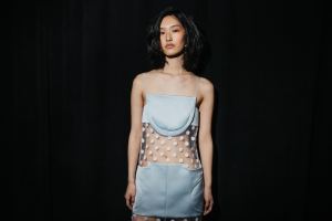 Backstage at Prabal Gurung Fall 2025 ready-to-wear collection at New York Fashion Week.