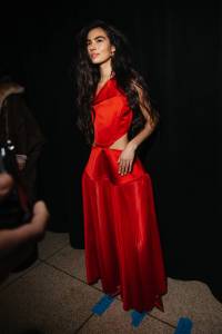 Backstage at Prabal Gurung Fall 2025 ready-to-wear collection at New York Fashion Week.