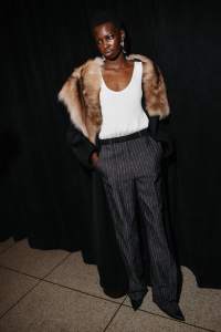 Backstage at Prabal Gurung Fall 2025 ready-to-wear collection at New York Fashion Week.