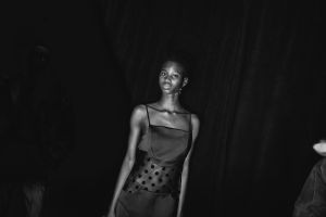 Backstage at Prabal Gurung Fall 2025 ready-to-wear collection at New York Fashion Week.