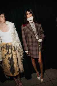 Backstage at Prabal Gurung Fall 2025 ready-to-wear collection at New York Fashion Week.
