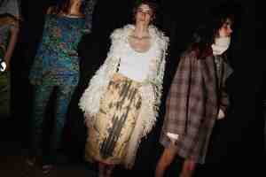 Backstage at Prabal Gurung Fall 2025 ready-to-wear collection at New York Fashion Week.