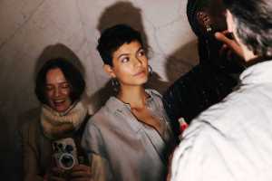 Backstage at Prabal Gurung Fall 2025 ready-to-wear collection at New York Fashion Week.