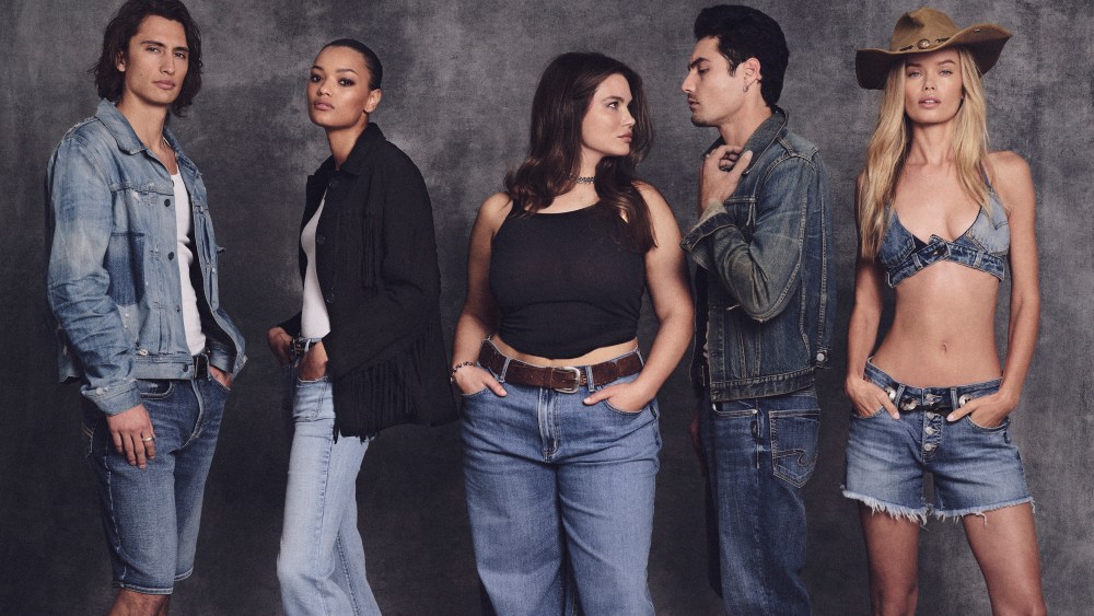James Turlington, Lameka Fox, Tara Lynn, Levi Dylan, Frida Aasen in the Silver Jeans spring campaign.