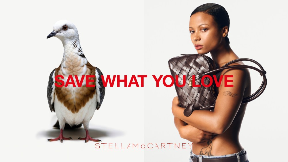 Stella McCartney's Save What You Love summer 2025 campaign uses AI-generated birds to drive home warnings about extinction.