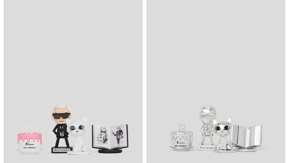 The latest Tokidoki of Karl Lagerfeld features interchangeable magnetic elements.
