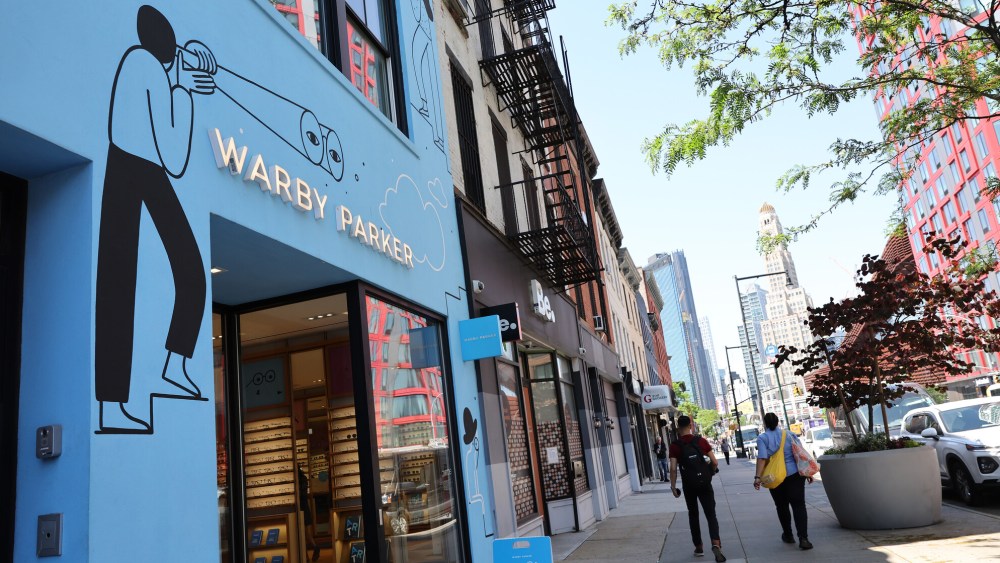 A Warby Parker store in downtown Brooklyn.
