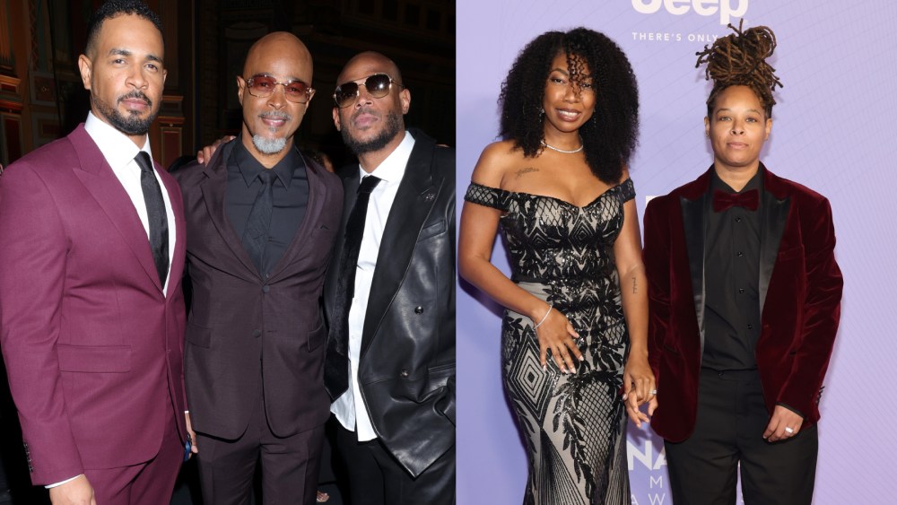 (L-R) Damon Wayans Jr., Damon Wayans, Marlon Wayans, Marshay Wayans and Chaunté Wayans attend the 56th NAACP Image Awards at Pasadena Civic Auditorium on February 22, 2025 in Pasadena, California.