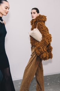 Backstage at Altuzarra Fall 2025 ready-to-wear collection at New York Fashion Week.