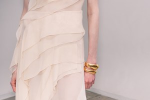 Backstage at Altuzarra Fall 2025 ready-to-wear collection at New York Fashion Week.