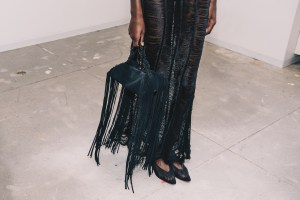 Backstage at Altuzarra Fall 2025 ready-to-wear collection at New York Fashion Week.