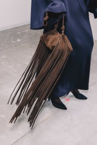 Backstage at Altuzarra Fall 2025 ready-to-wear collection at New York Fashion Week.