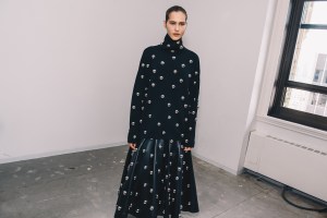 Backstage at Altuzarra Fall 2025 ready-to-wear collection at New York Fashion Week.