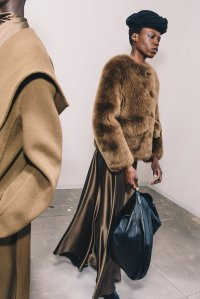 Backstage at Altuzarra Fall 2025 ready-to-wear collection at New York Fashion Week.